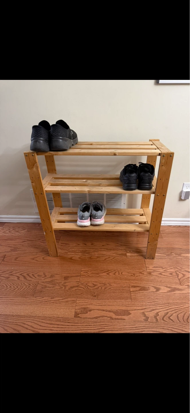 3-Tier Shoe Rack: Fits 9-12 shoes - photo 4