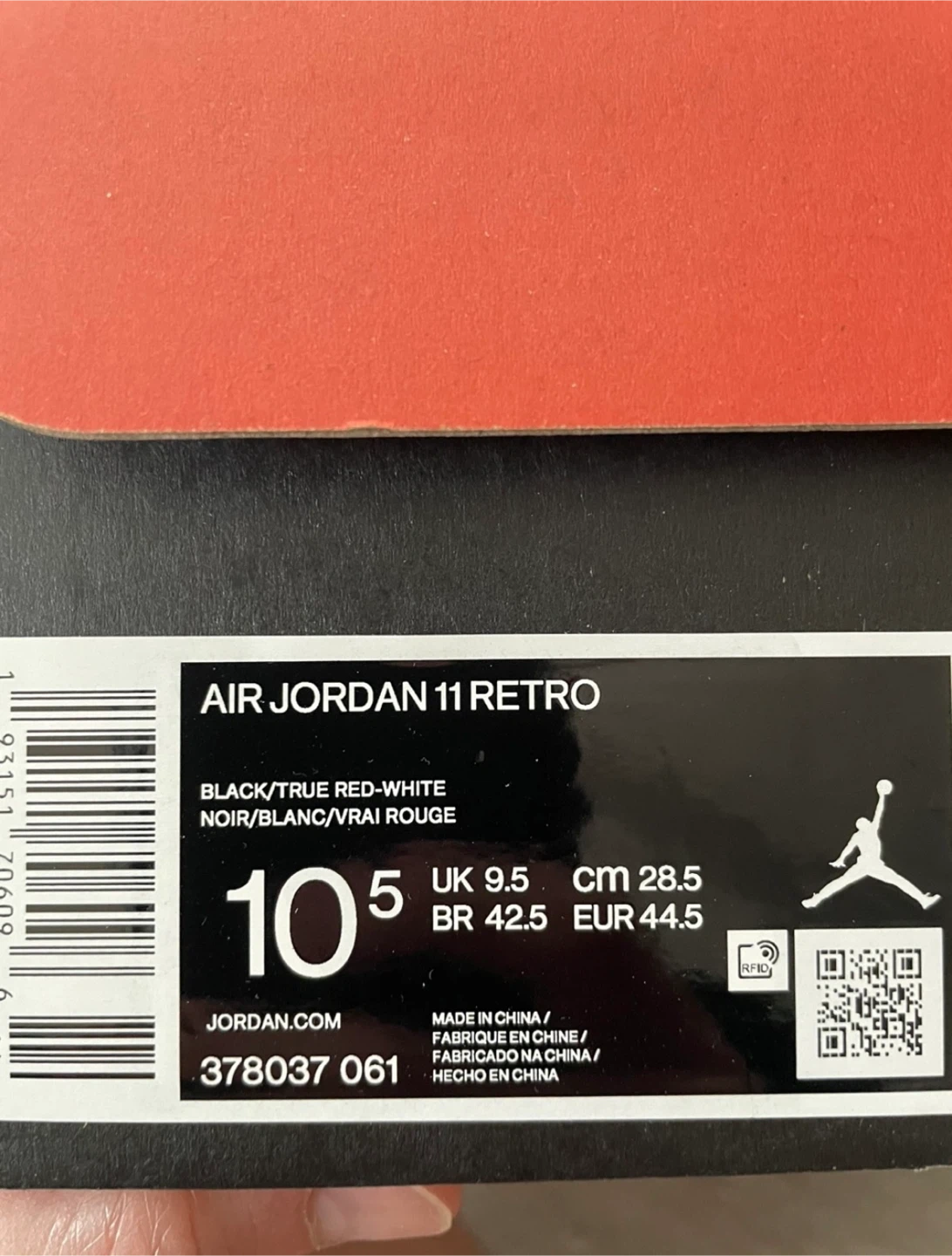 Air Jordan 11 Bred - size 10.5 - photo 3
