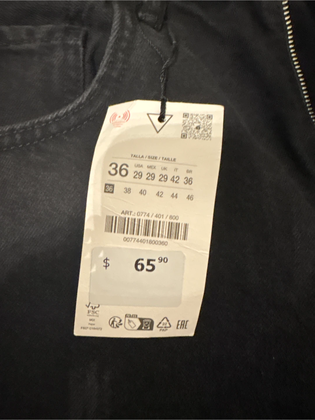 ZARA Baggy Short Black Size 36 - photo 2