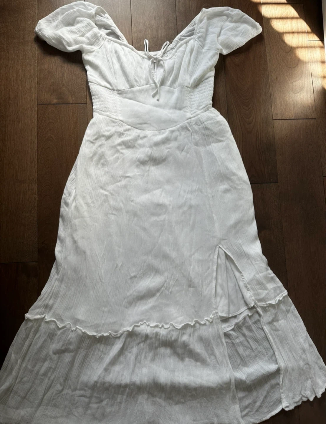 Hollister White Maxi Dress