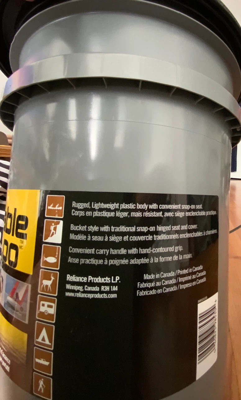 FREE luggable loo - camping toilet - photo 2