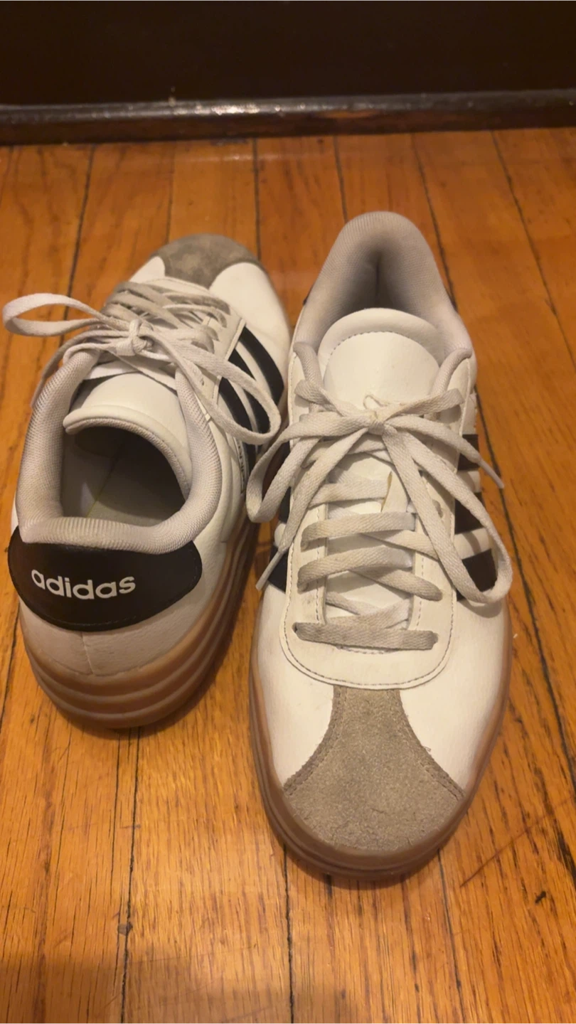 Adidas White & Grey Casual Sneakers - photo 4
