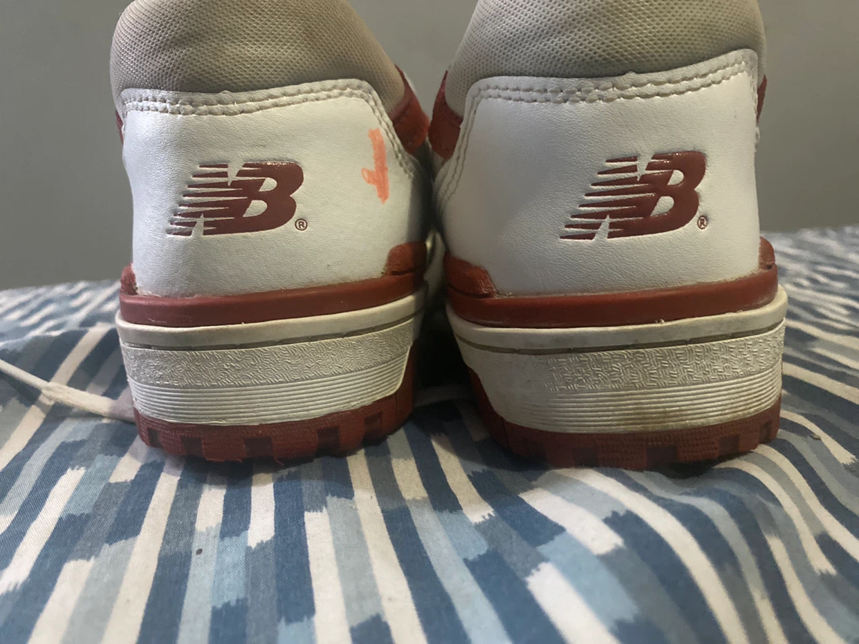 New Balance 550 White Red Sneakers - photo 3