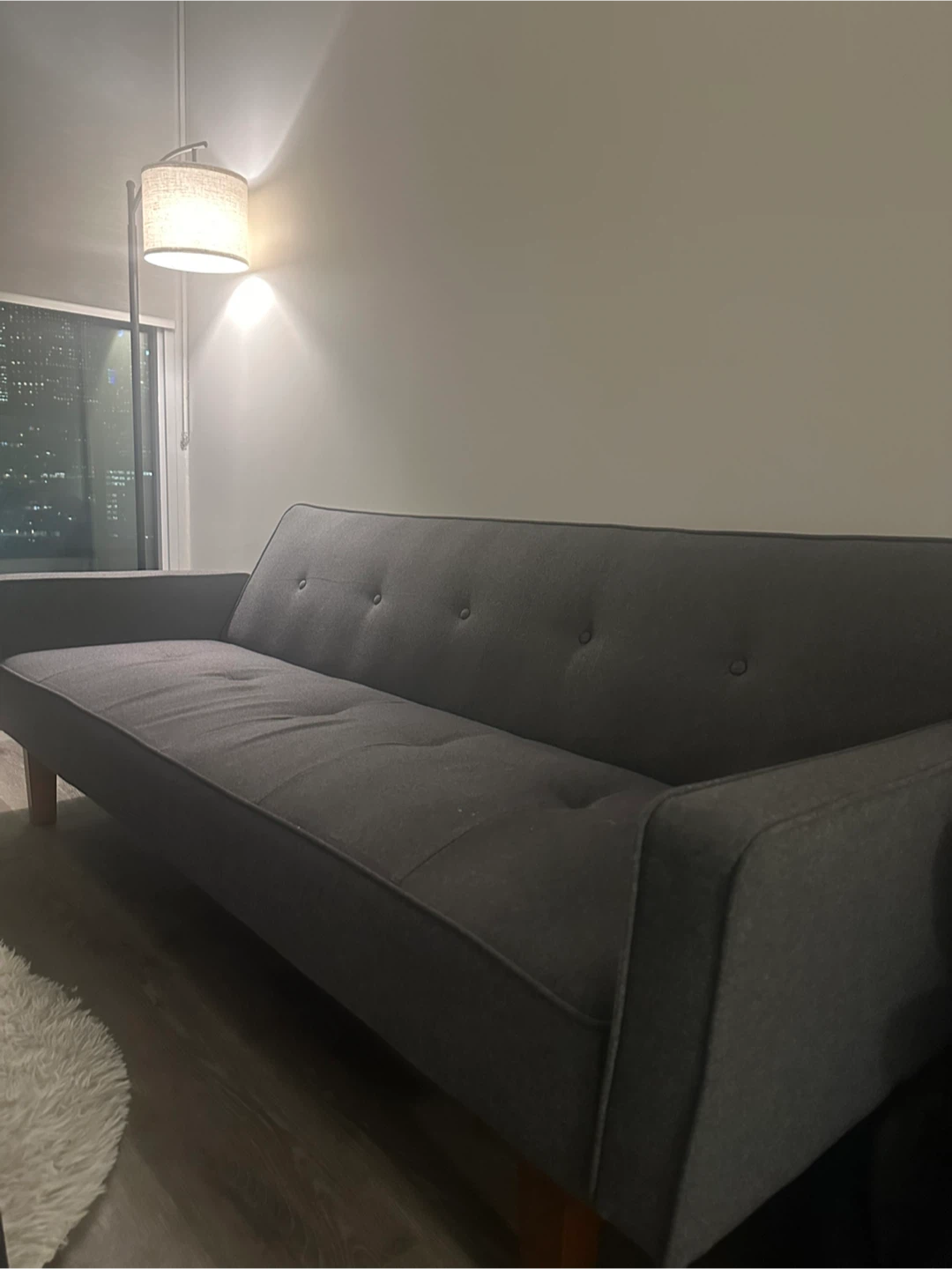 Grey Futon Sofa