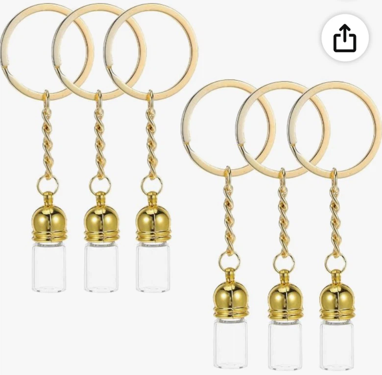 FREE 4 perfume vial keychains