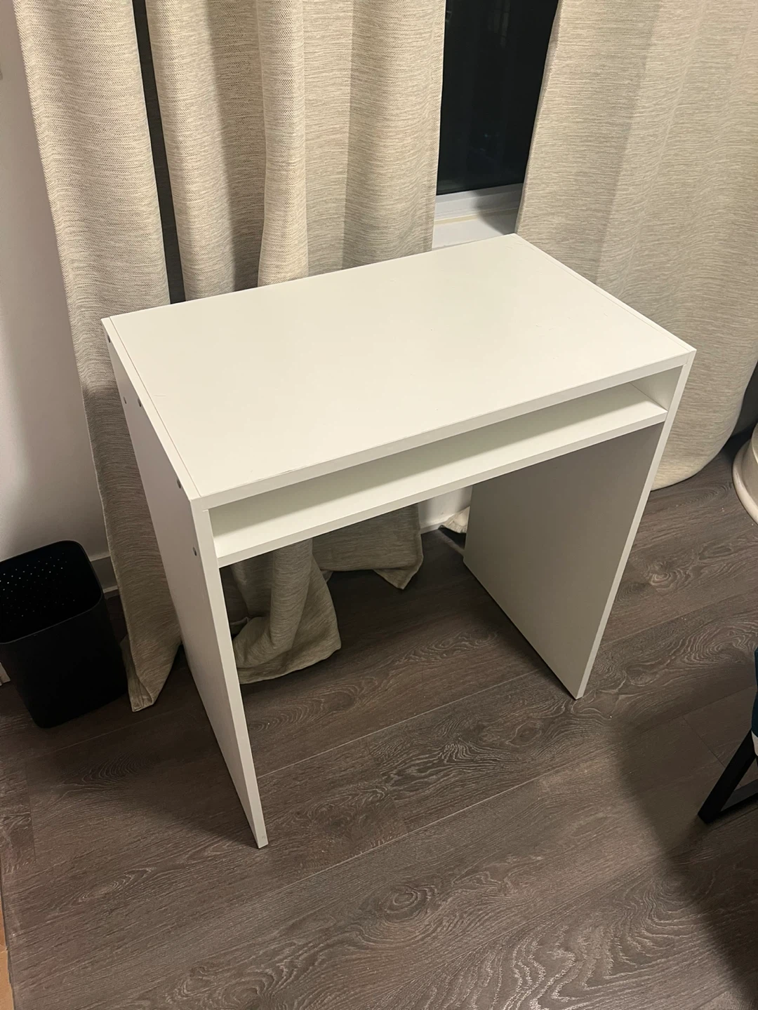 White Small Desk with Shelf from I kea