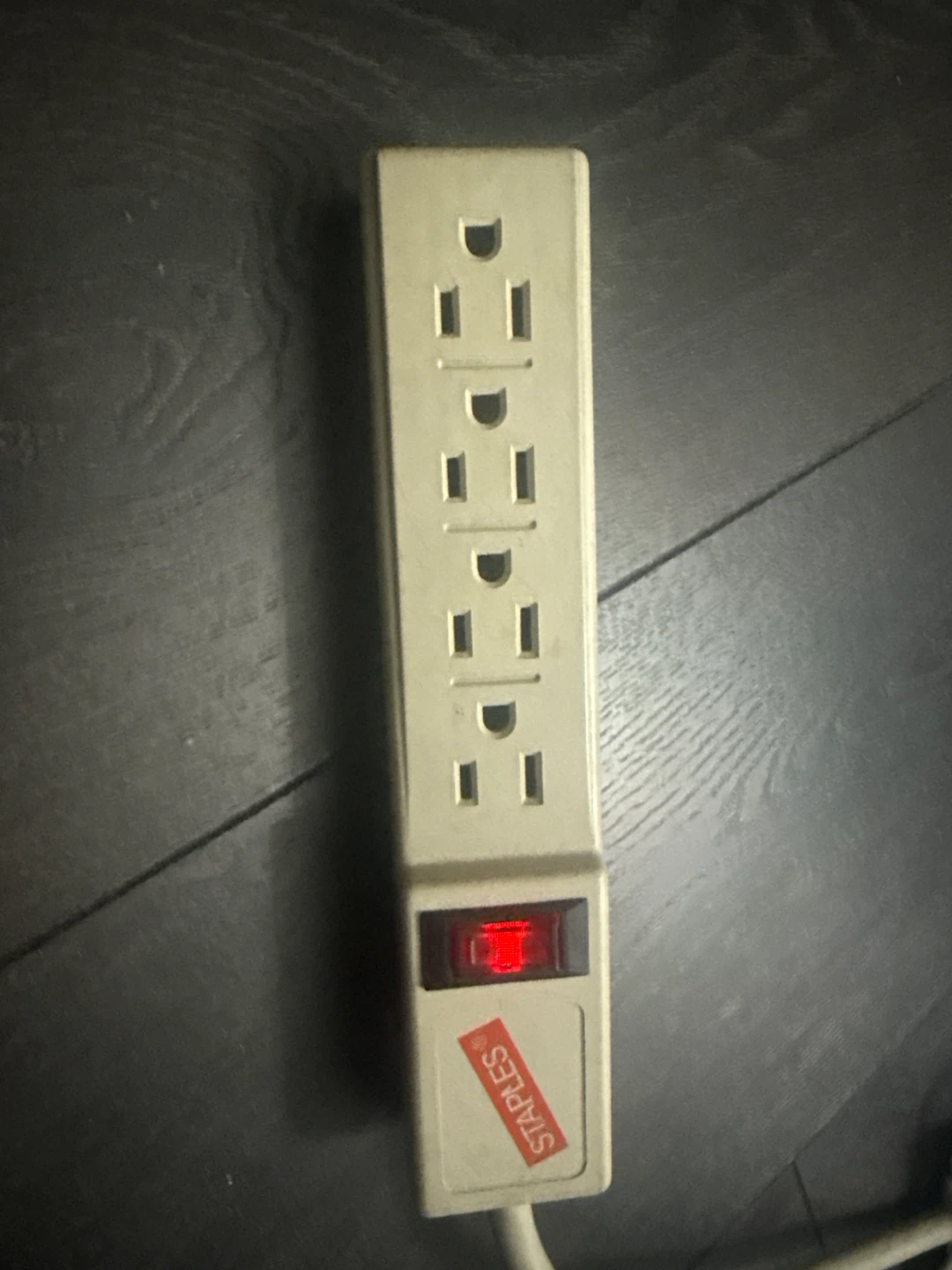 4Outlet Power Strip with Red On/Off Switch