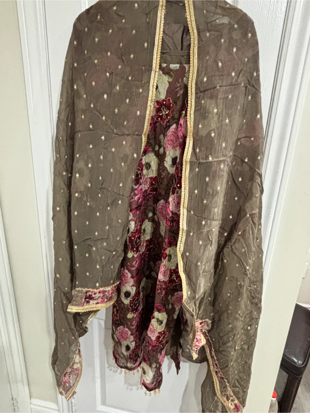 Floral Print Kurti with Dupatta - photo 2