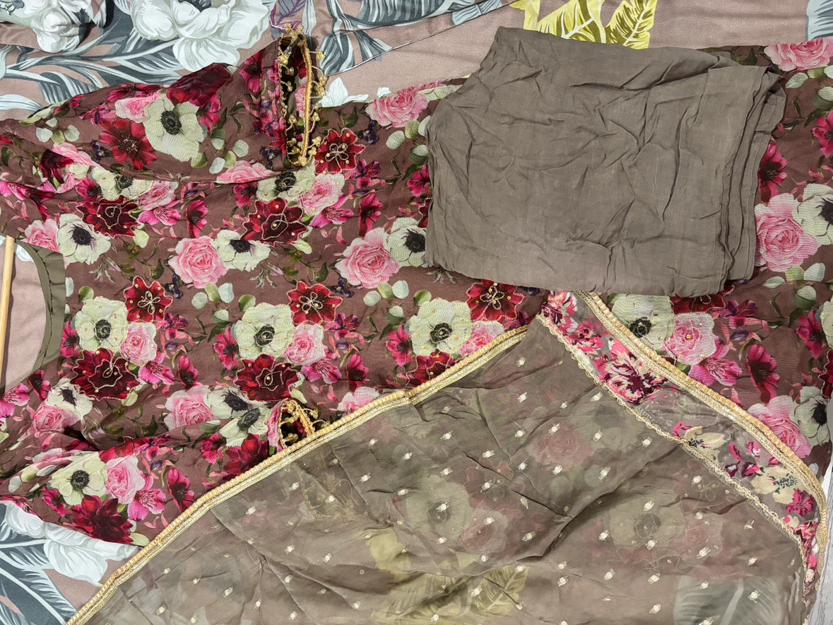 Floral Print Kurti with Dupatta - photo 3