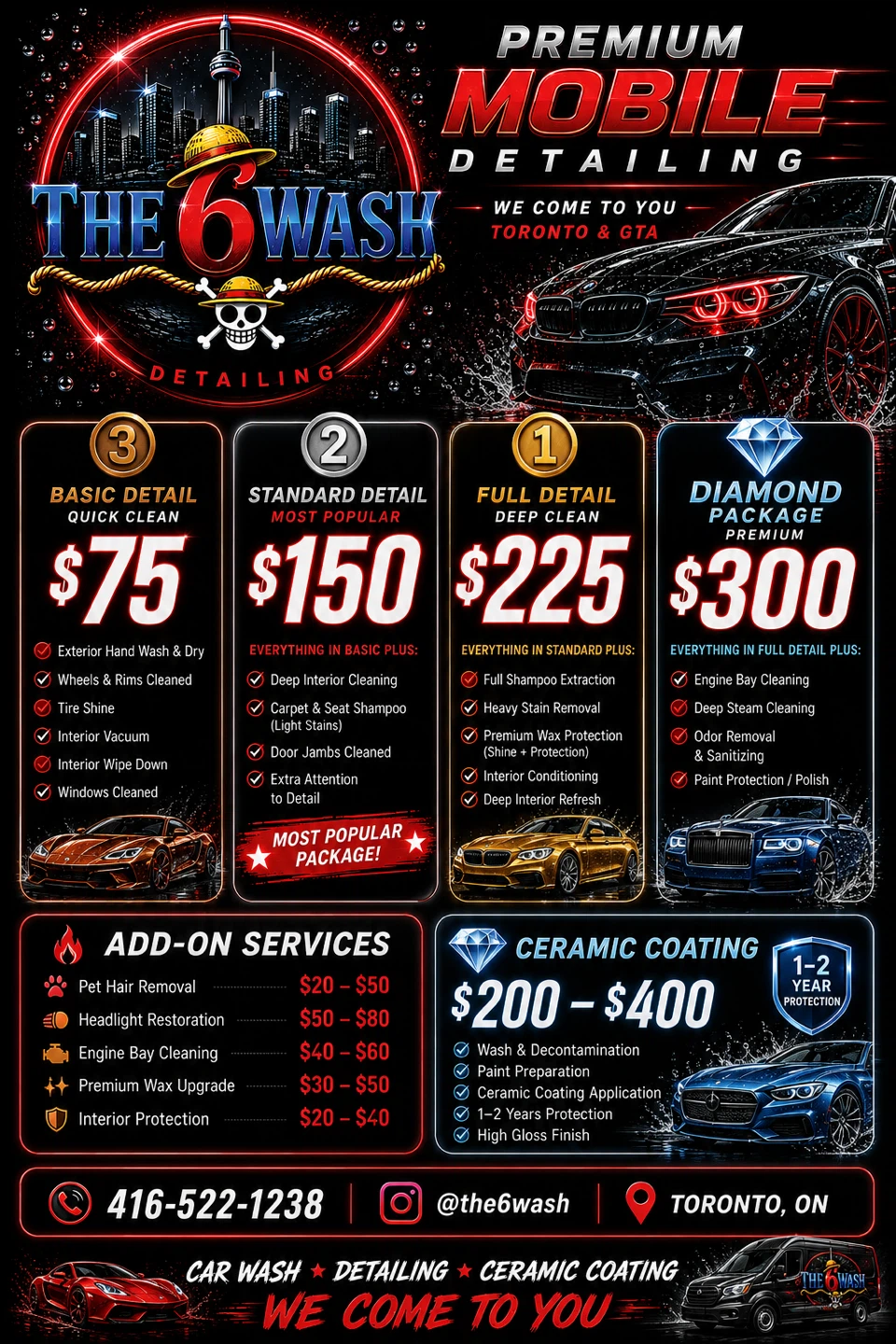 The 6 Wash Mobile Detailing | Professional Car Cleaning - photo 3