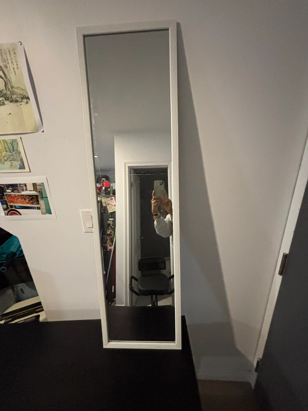 White Full-Length Mirror