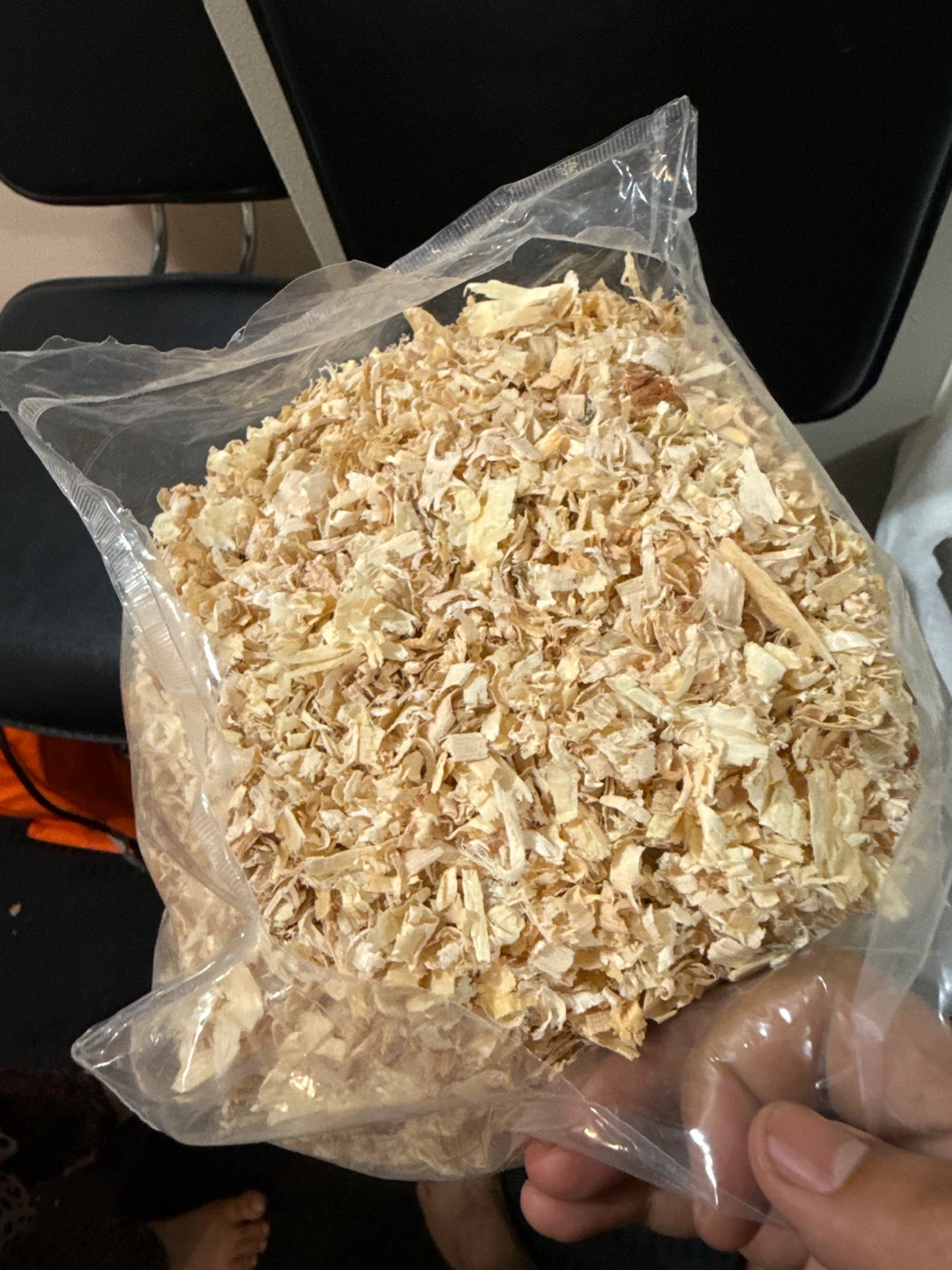 Bag of Wood chips for birds Nesting Material