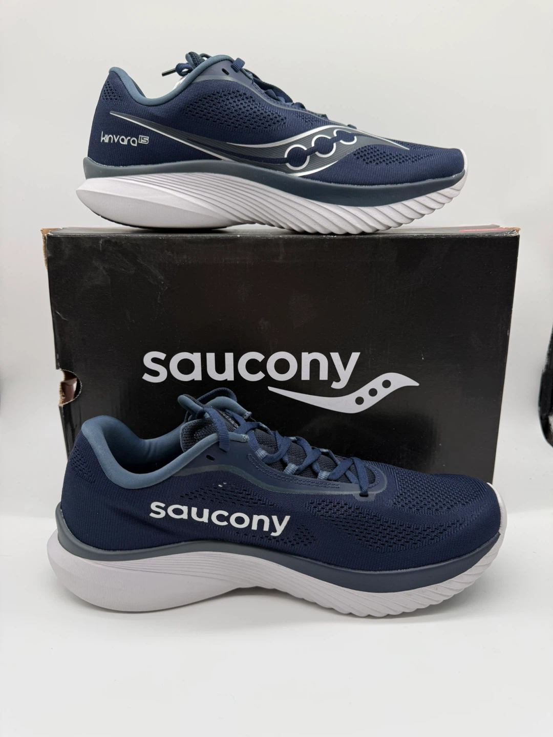 Saucony Kinvara 15 Navy/Silver Men’s Running Shoes Size US 11 - photo 2