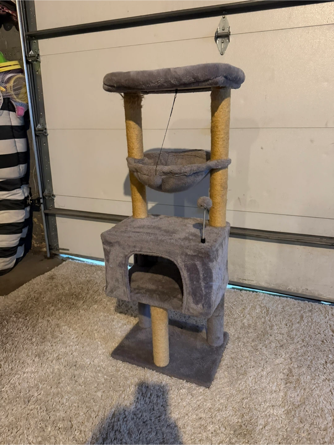 Gray Cat Tree Condo with Hammock - photo 3