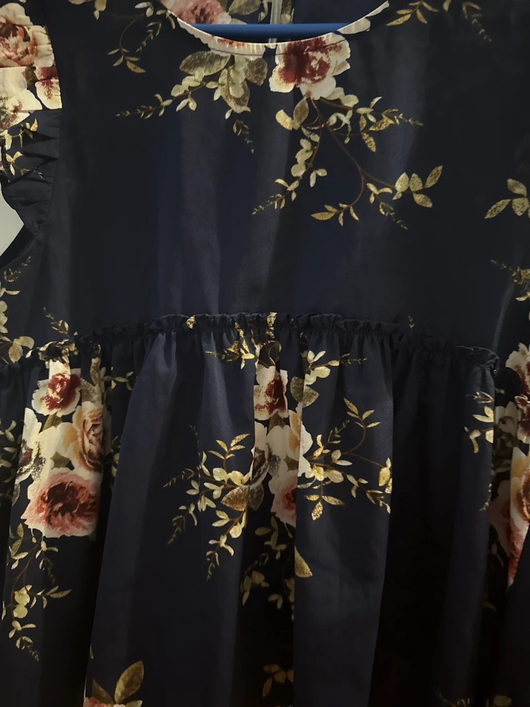 Floral Print top with Ruffle Sleeves - photo 3