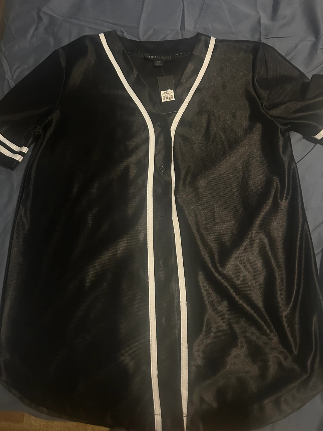SWS Active Black Baseball Jersey Size XS/TP - photo 5