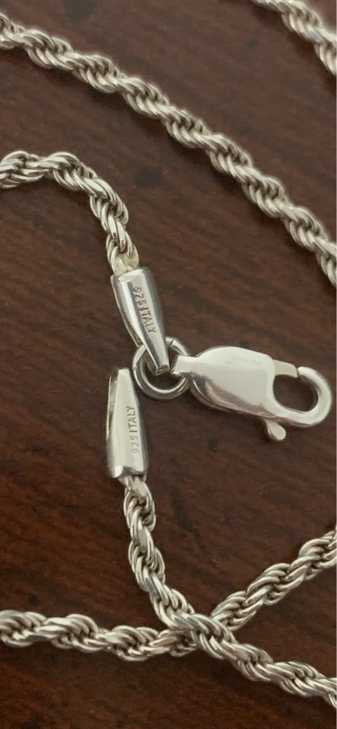 Le'Calla Sterling Silver Rope Chain Necklace - photo 2