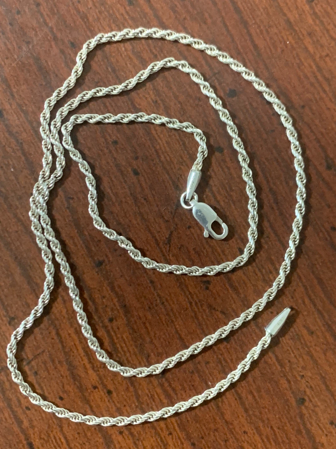 Le'Calla Sterling Silver Rope Chain Necklace
