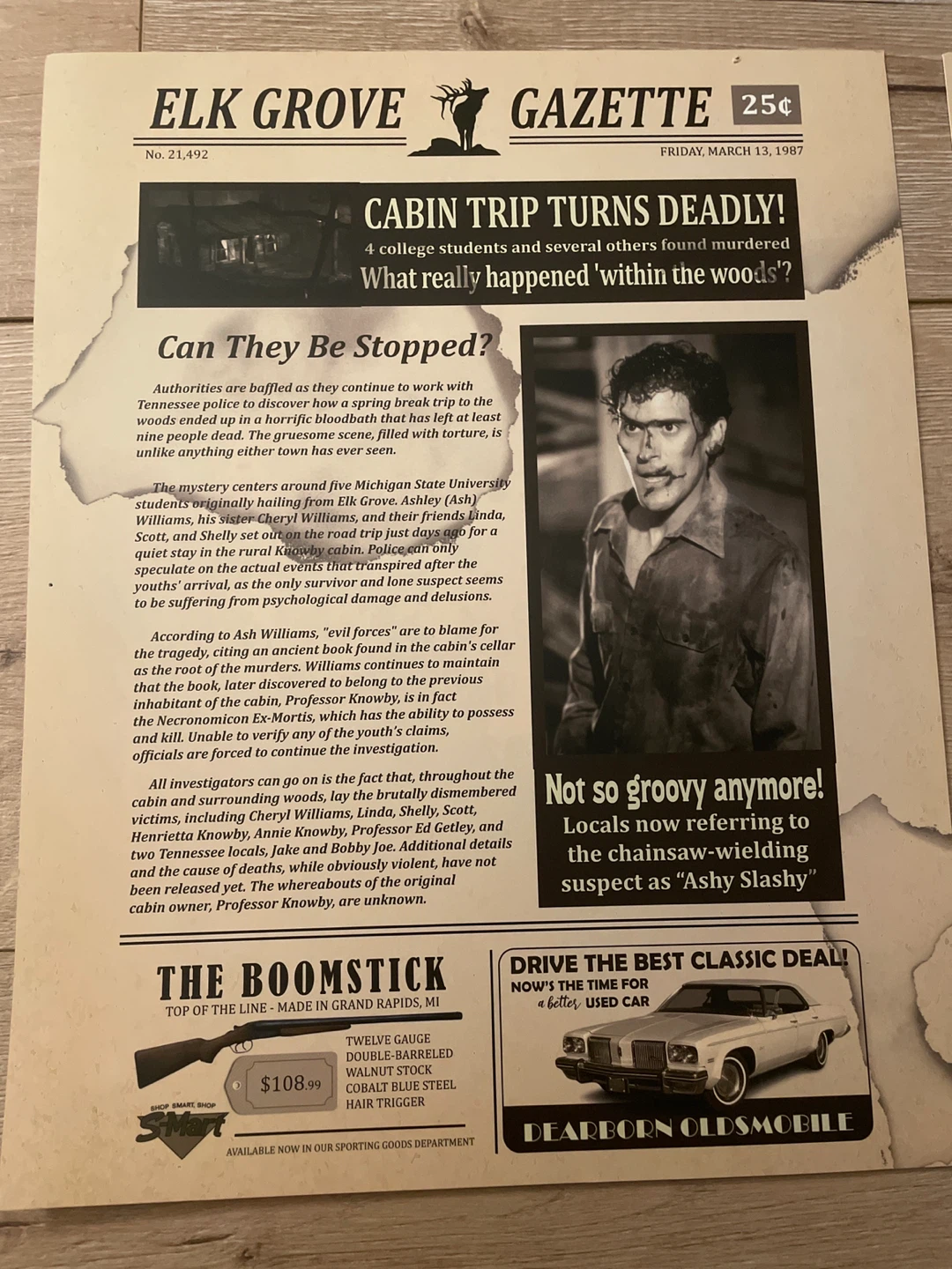 Halloween Night Massacre Prop Newspaper - The Haddonfield Herald - photo 3