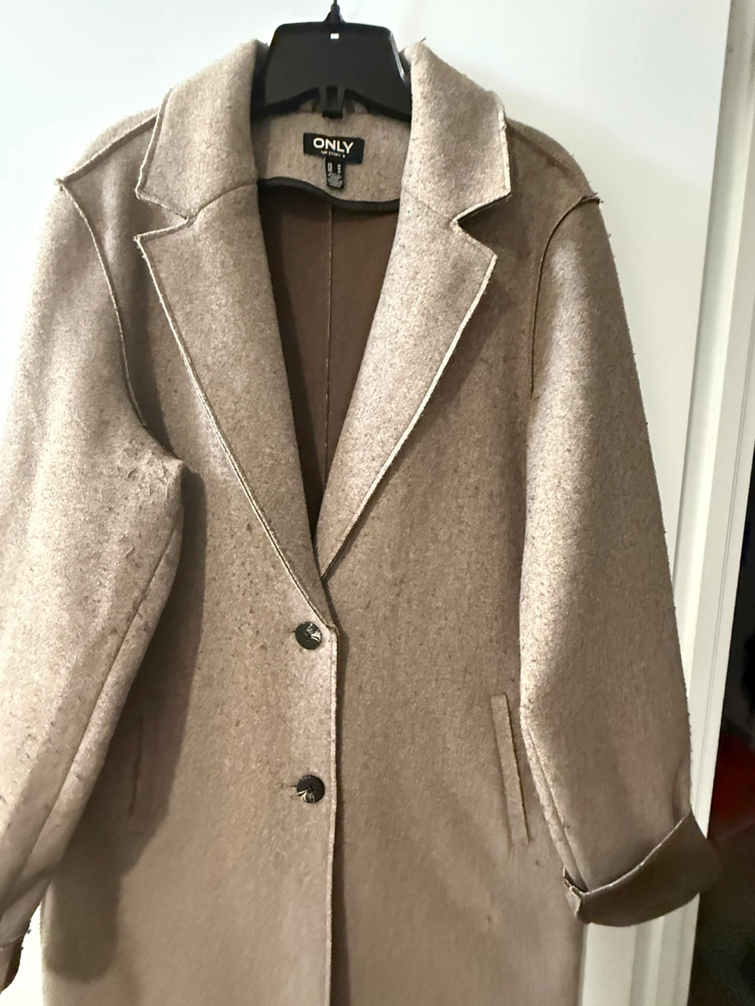 ONLY Wool Blend Coat - Size M