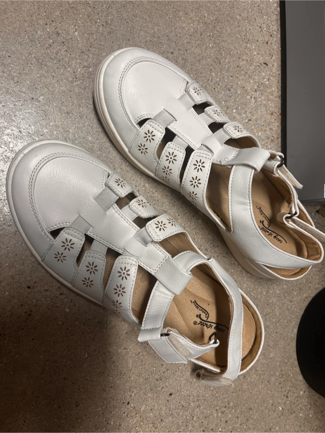 White Easy Street Sandals