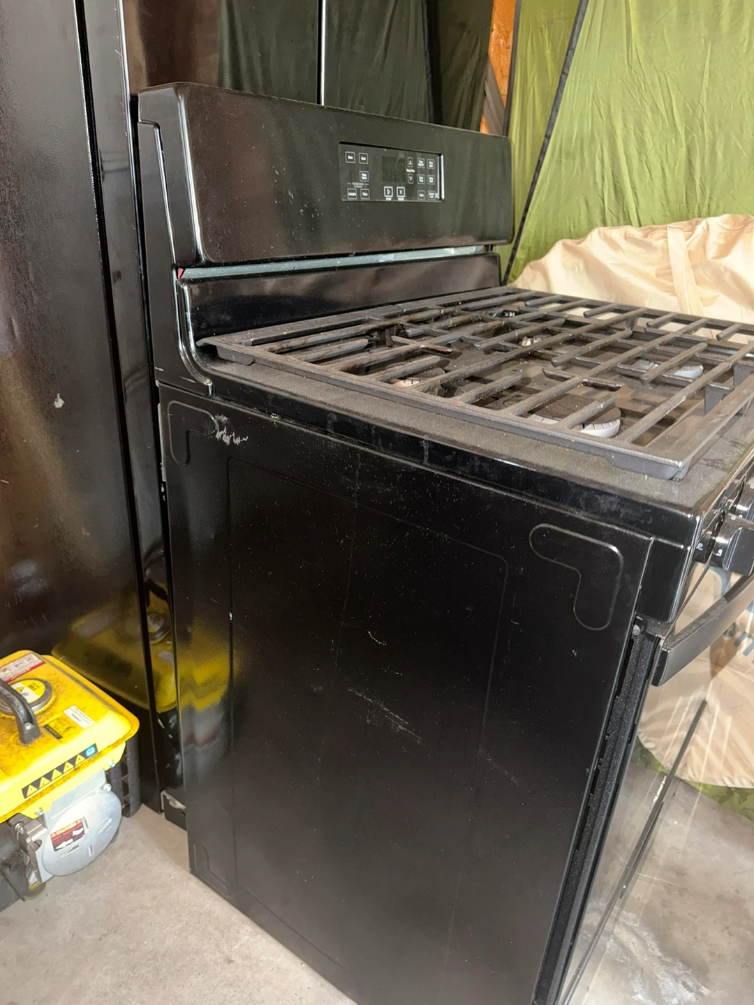 Whirlpool Black Gas Range & Fridge - photo 5