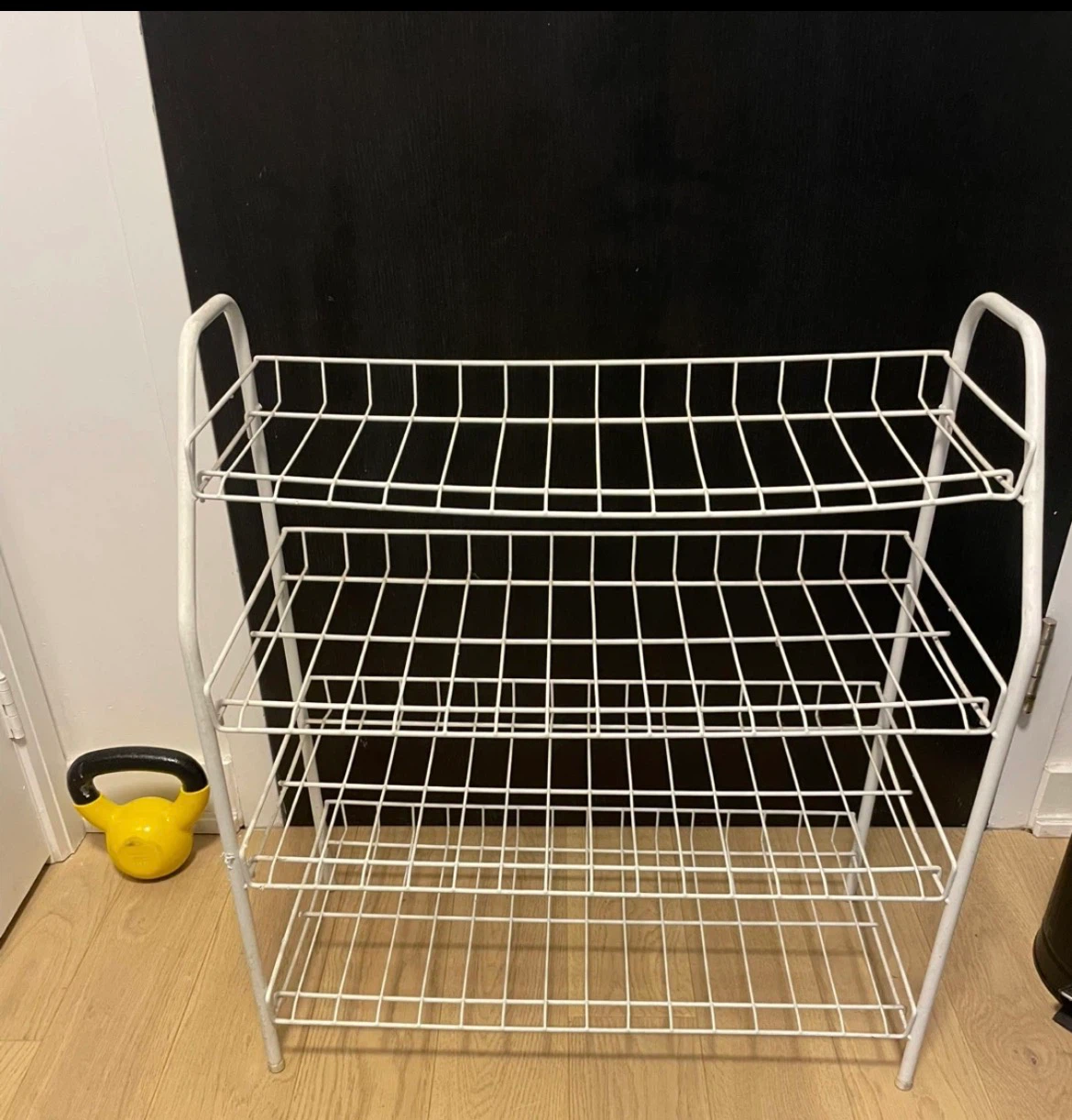 White Wire Shoe Rack 4-Tier