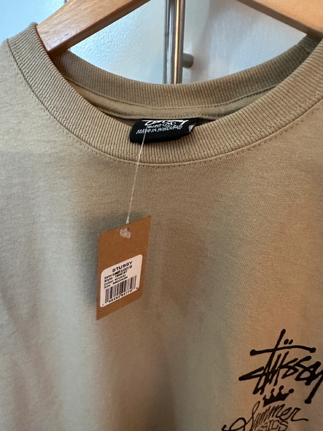 Stüssy Summer Classics T-Shirt - Tan - Size M - photo 4