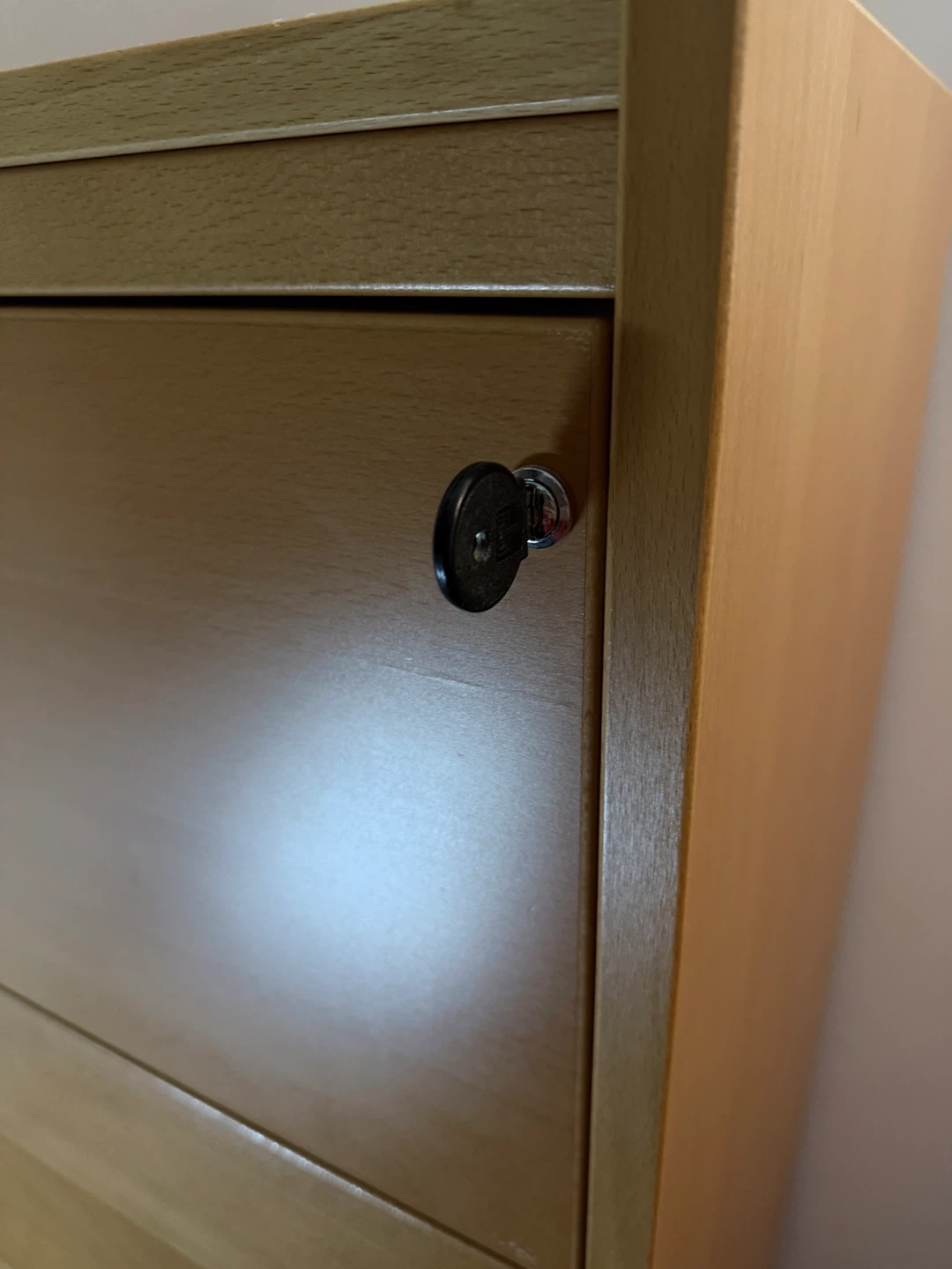 Light Wood 4-Drawer Filing Cabinet - photo 2