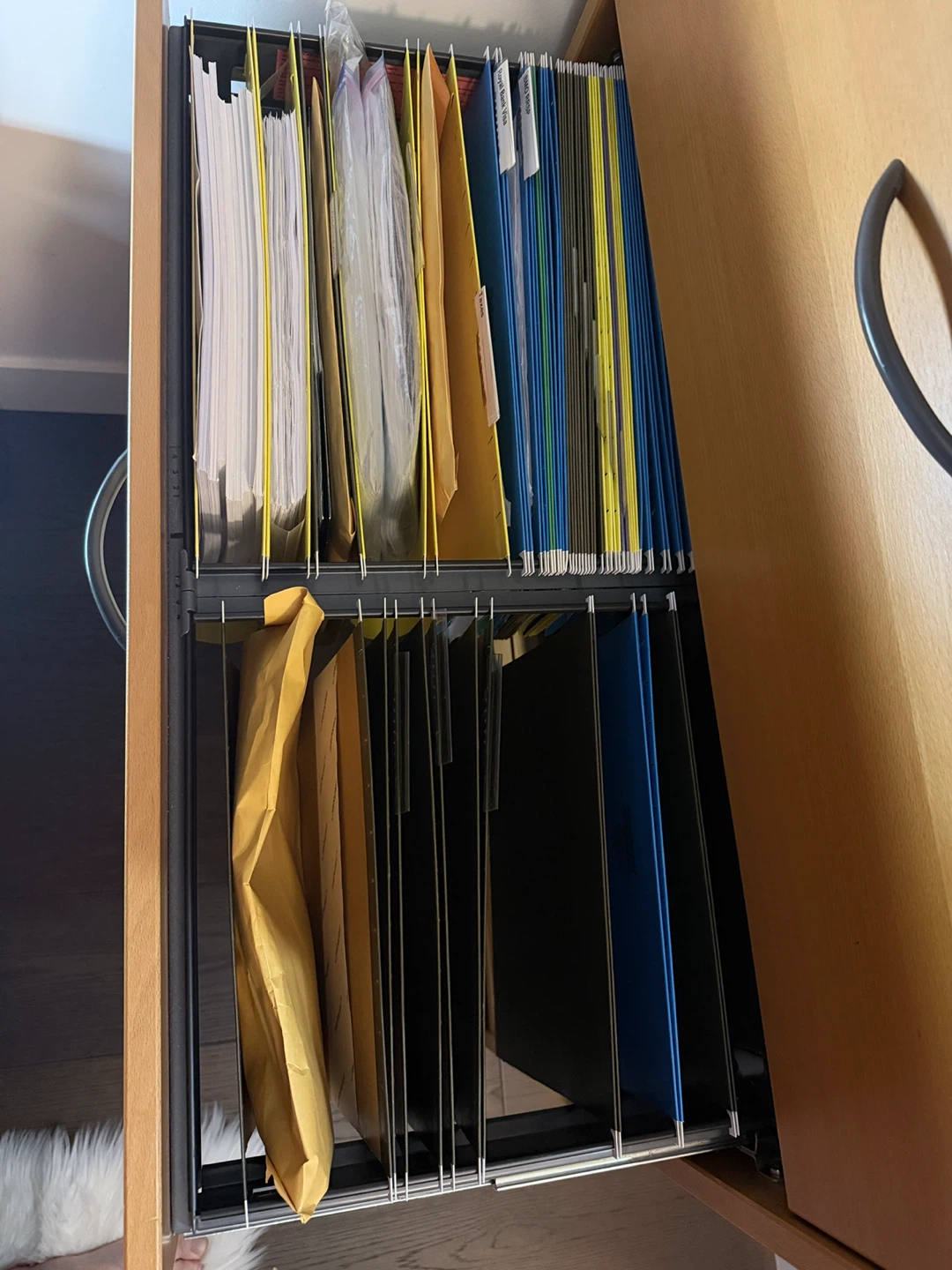 Light Wood 4-Drawer Filing Cabinet - photo 3