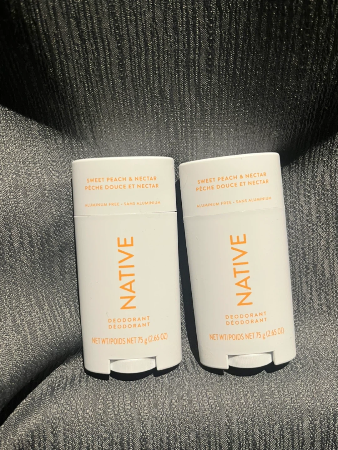 Native Sweet Peach & Nectar Deodorant 75g Pack of 2