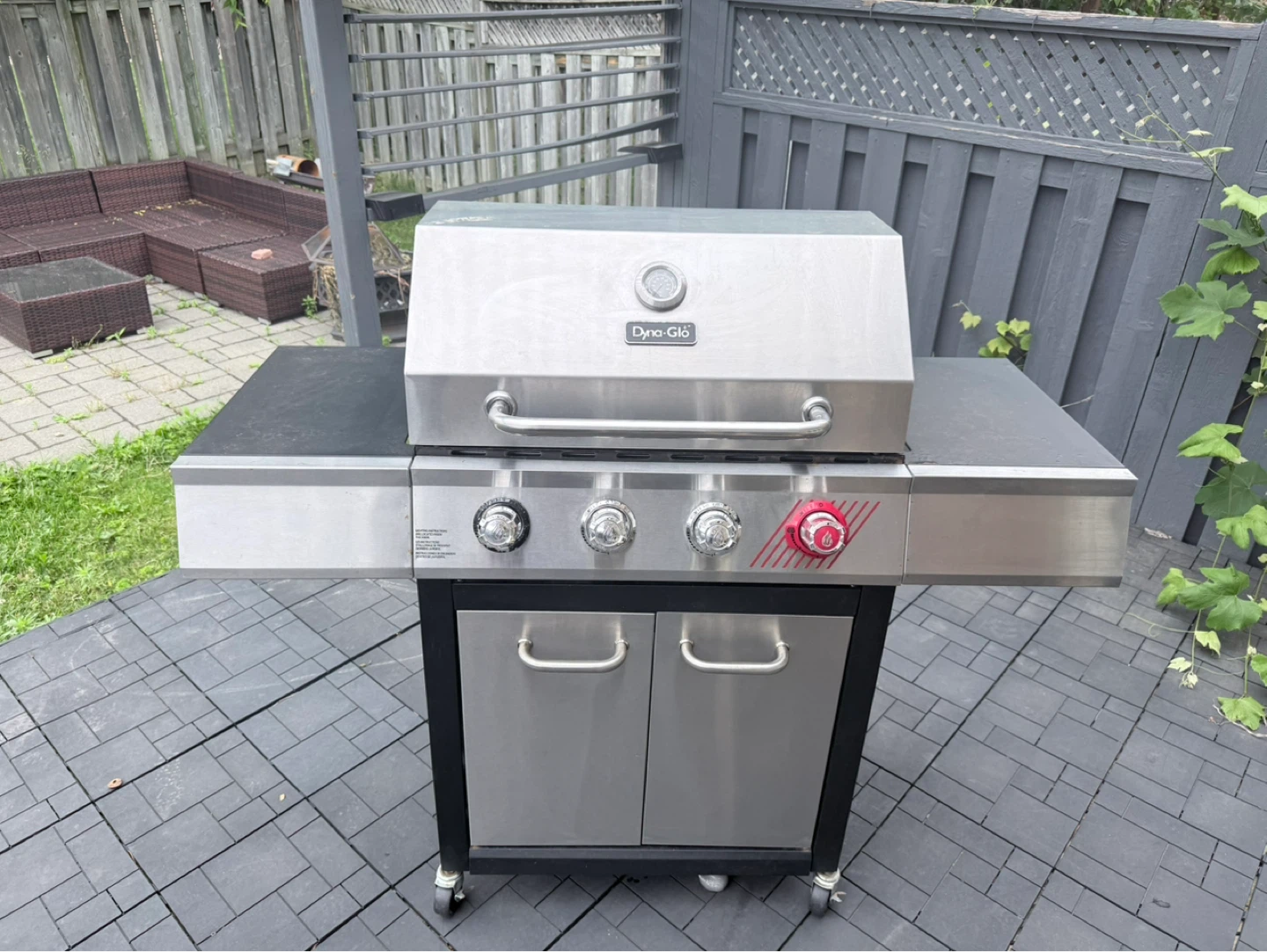 🔥 Dyna-Glo Stainless Steel Propane BBQ Grill – Great Condition 🔥