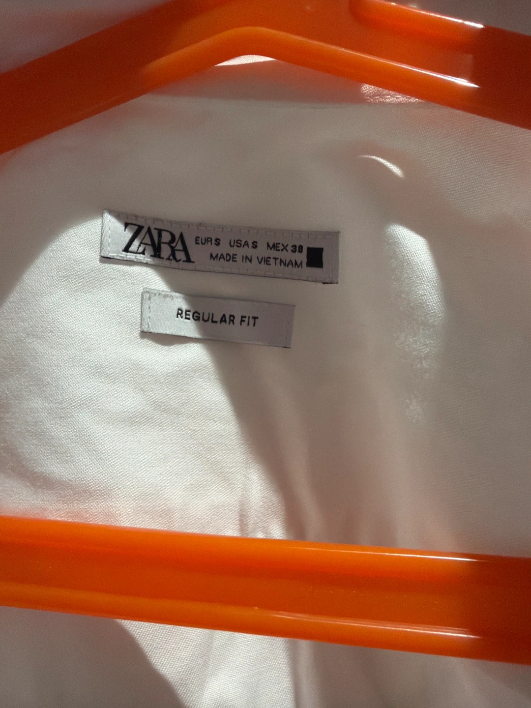 White Zara Men's Button-Up Shirt - Regular Fit - photo 2