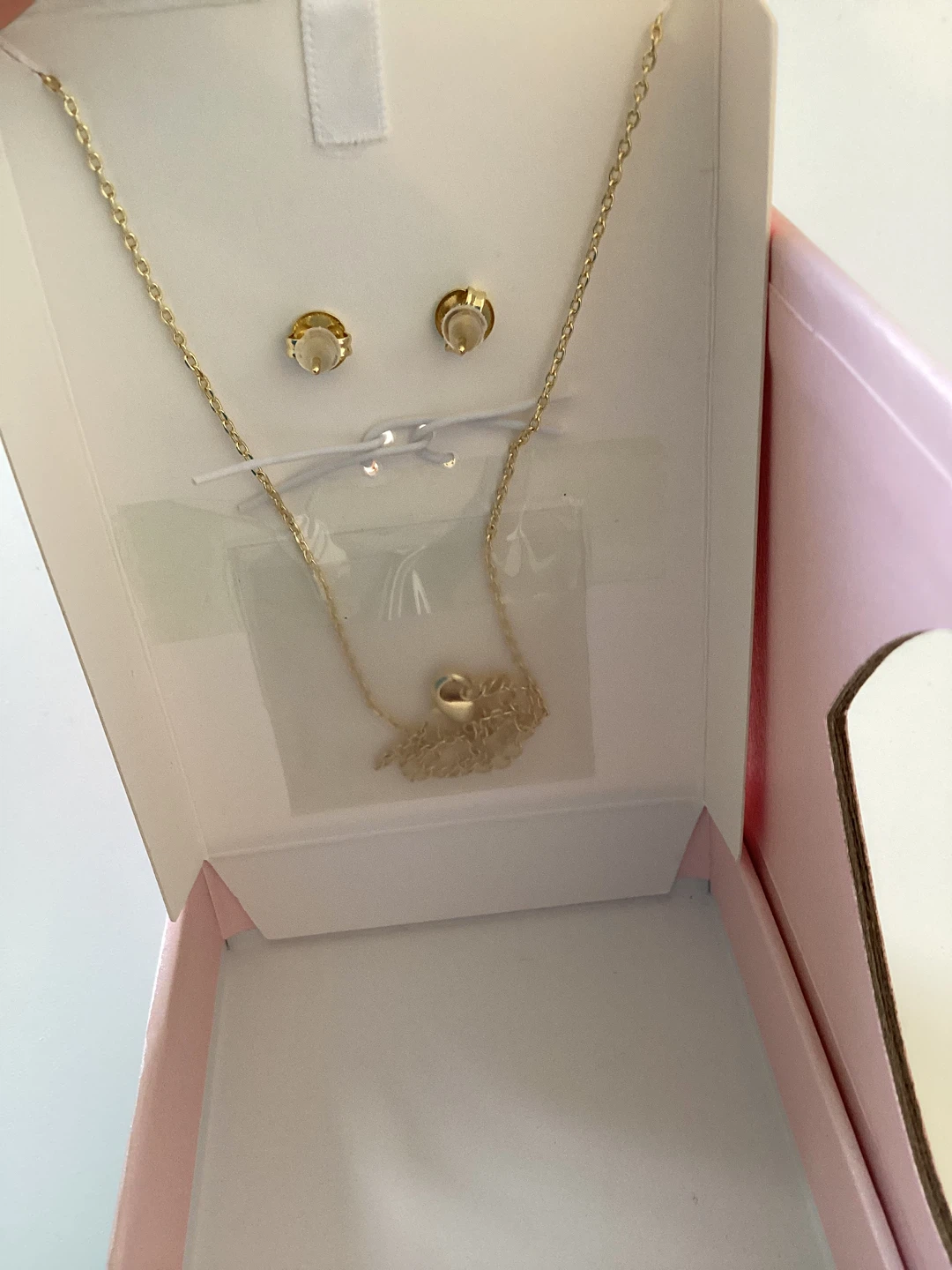 Silver plated Heart Necklace and Earring Set - photo 4