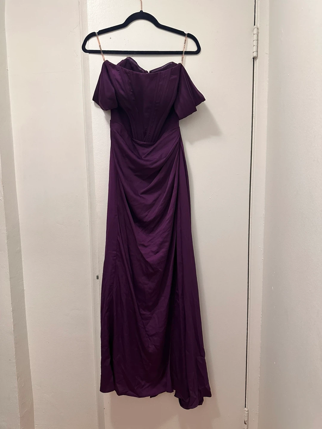 Purple Princess Off-the-Shoulder Formal Prom Dress - photo 2