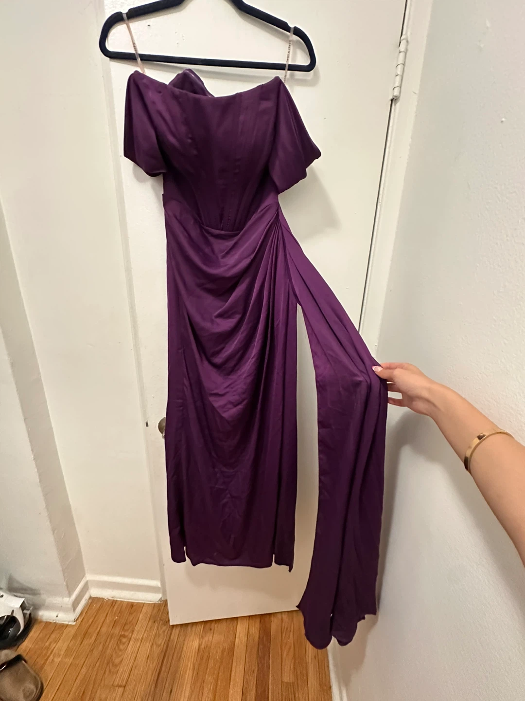 Purple Princess Off-the-Shoulder Formal Prom Dress - photo 4