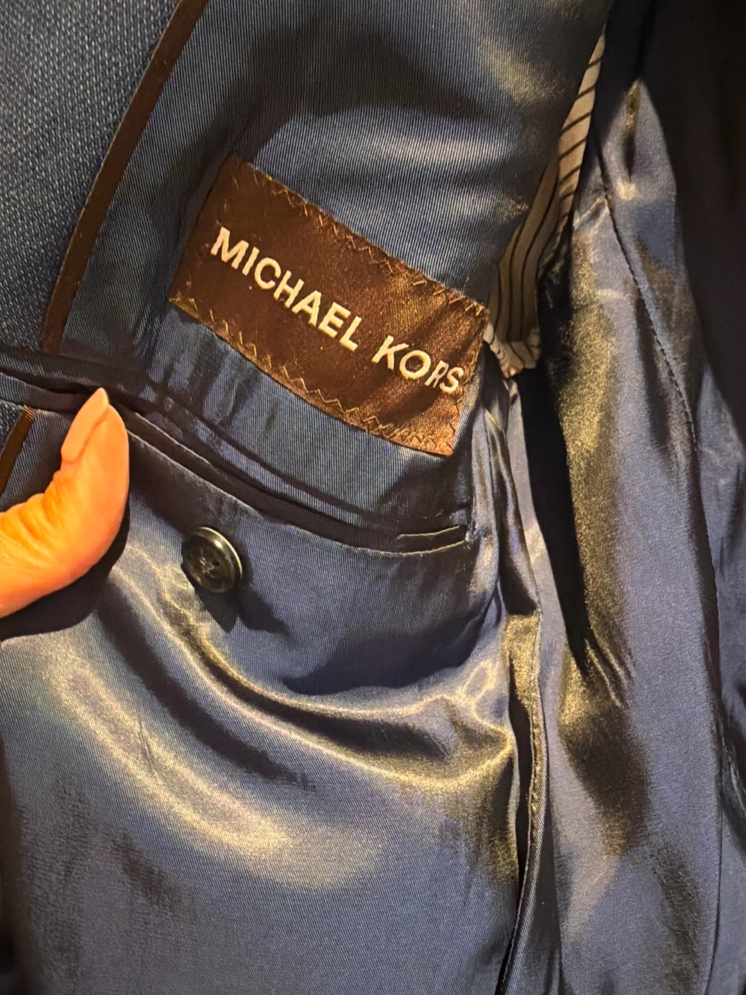 Michael Kors Navy Wool Blend Blazer size 16R - photo 2