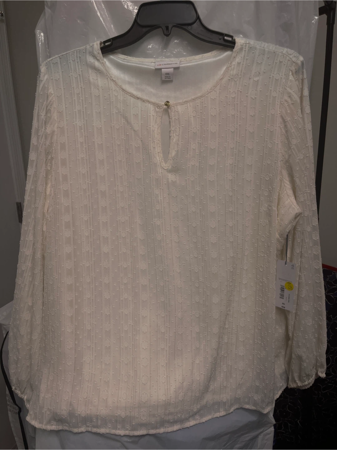 Ivory Keyhole Blouse - photo 3