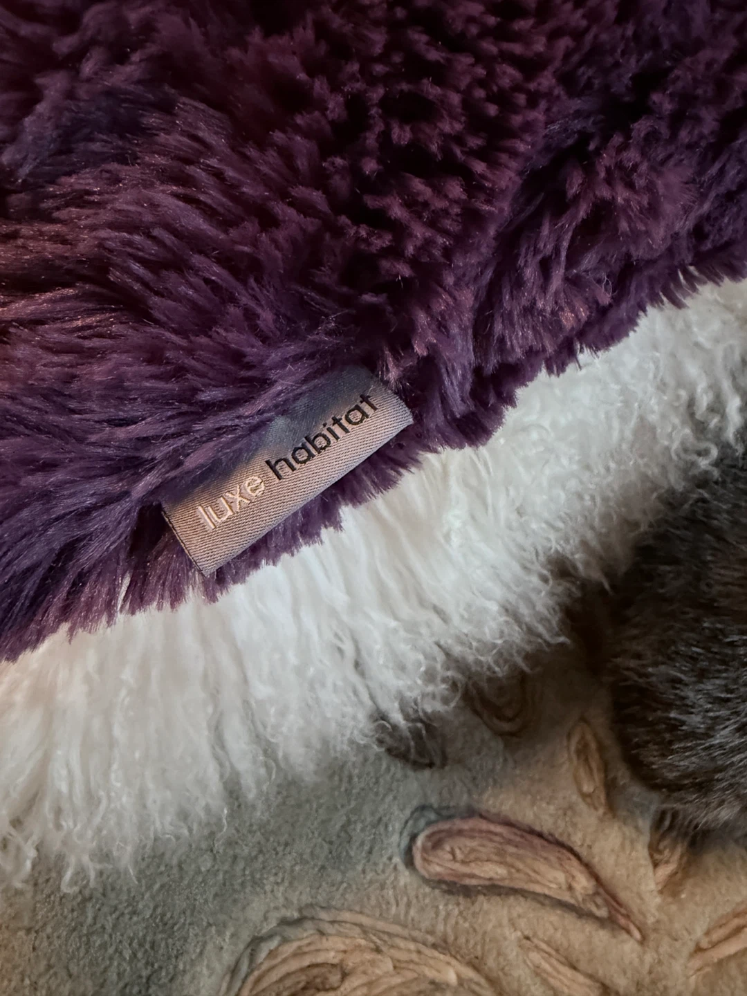 3 Faux Fur Throw Pillow - photo 2