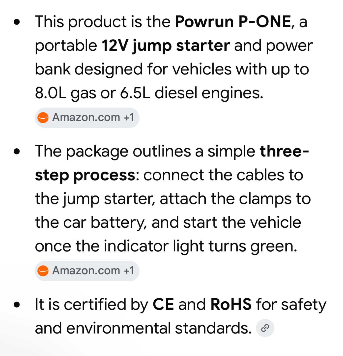P-ONE Jump Starter - photo 5