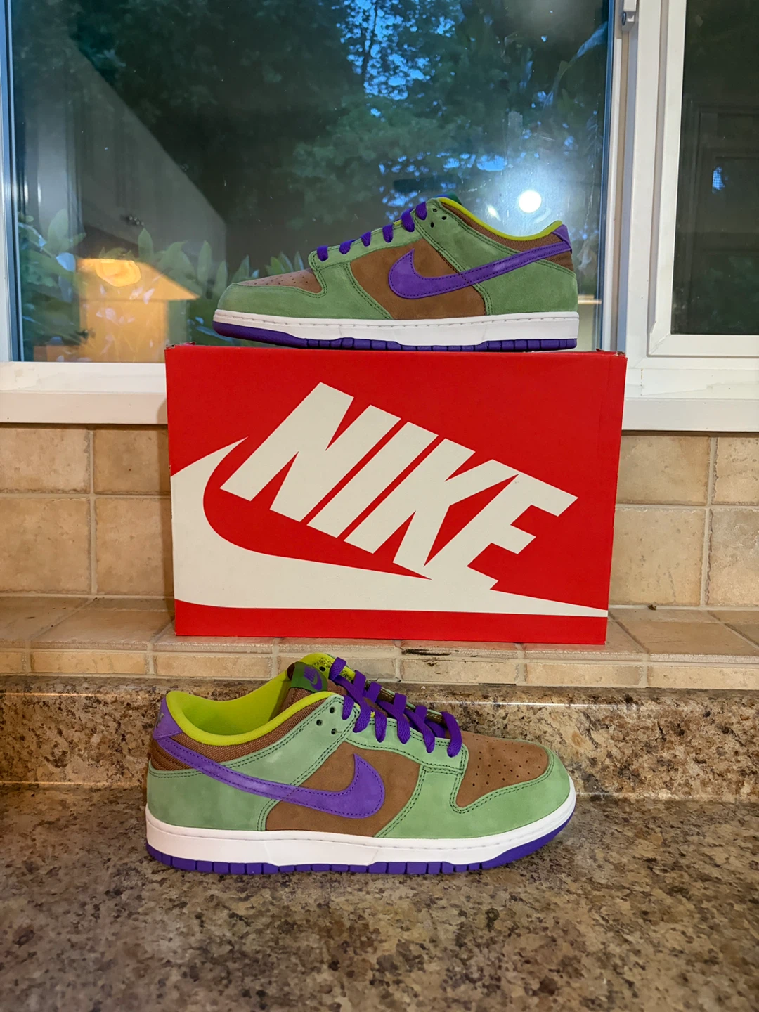 Nike Dunk Low "Grateful Dead Bears" Green/Brown/Purple