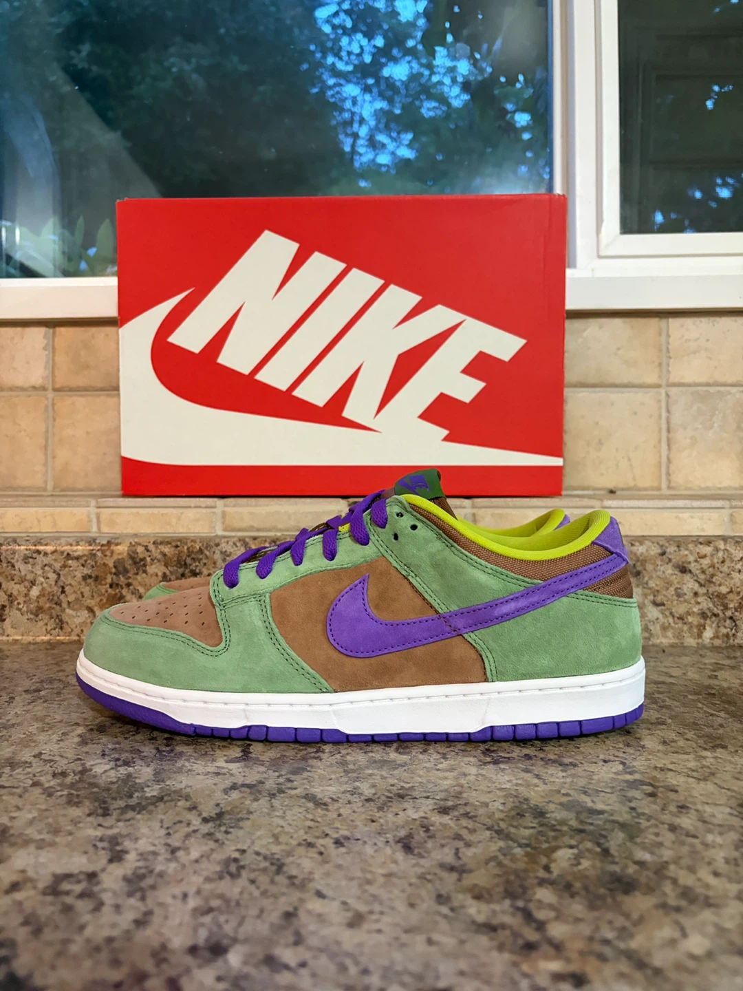 Nike Dunk Low "Grateful Dead Bears" Green/Brown/Purple - photo 3