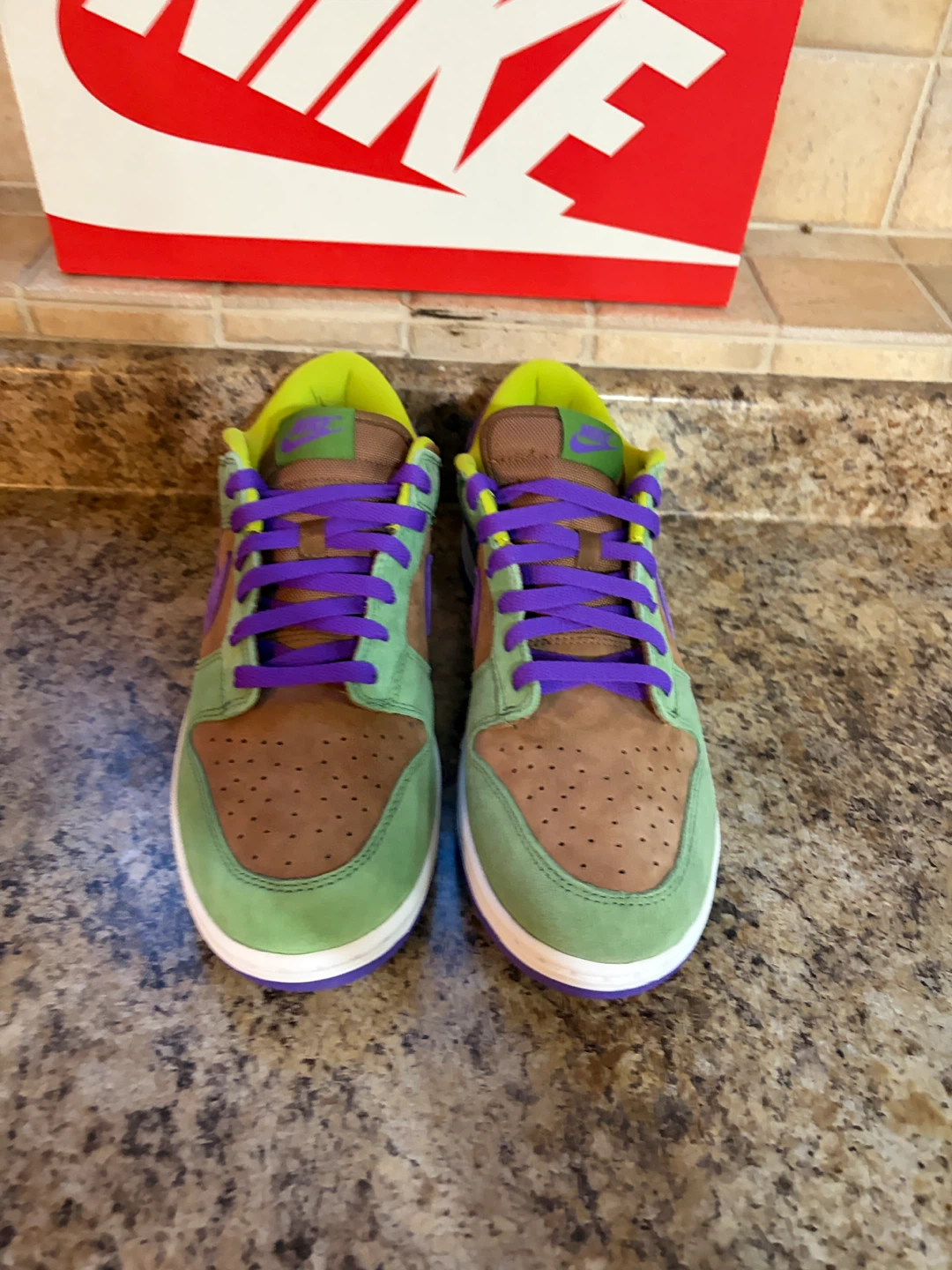 Nike Dunk Low "Grateful Dead Bears" Green/Brown/Purple - photo 4