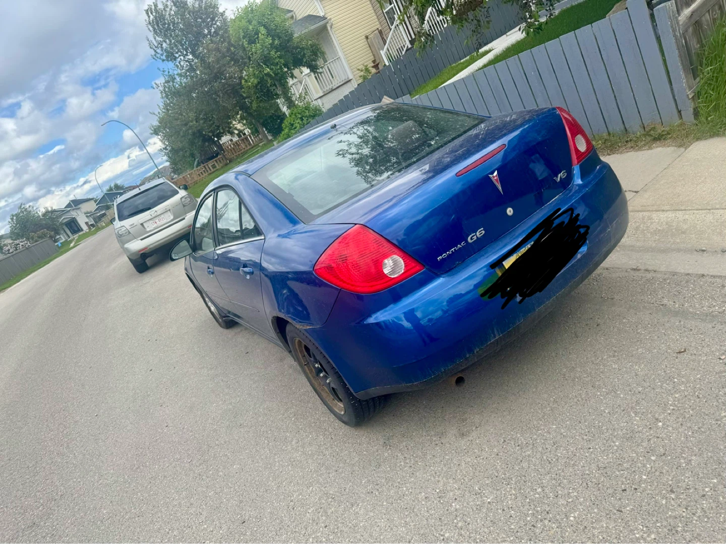 Blue Pontiac G6 Sedan
