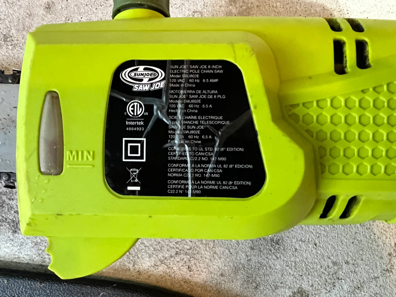 Sun Joe 8-Inch Electric Pole Chain Saw - photo 2