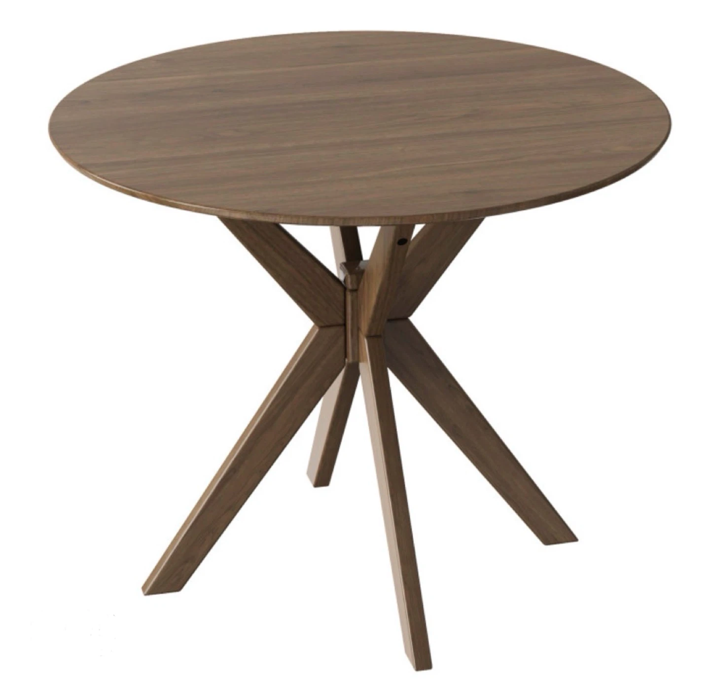 35” Round Wooden Dining Table