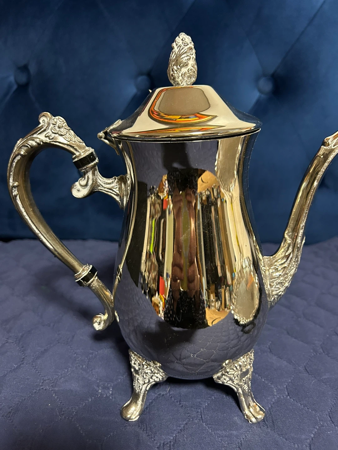 Silver Plated Tea Set with Tray - photo 4