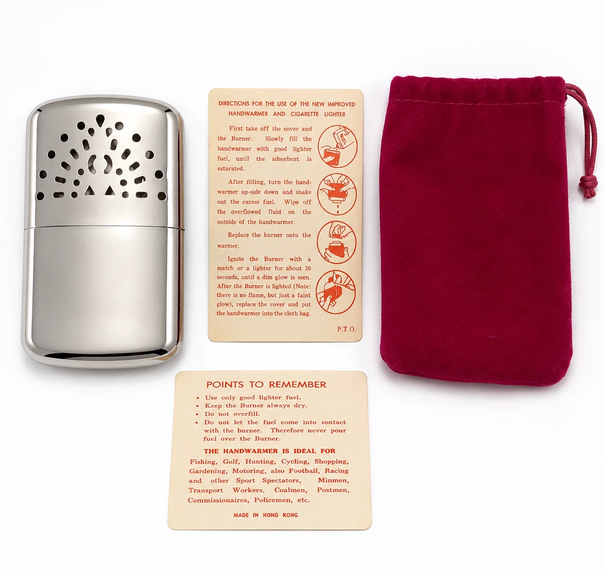Vintage Catalytic Pocket Hand Warmer