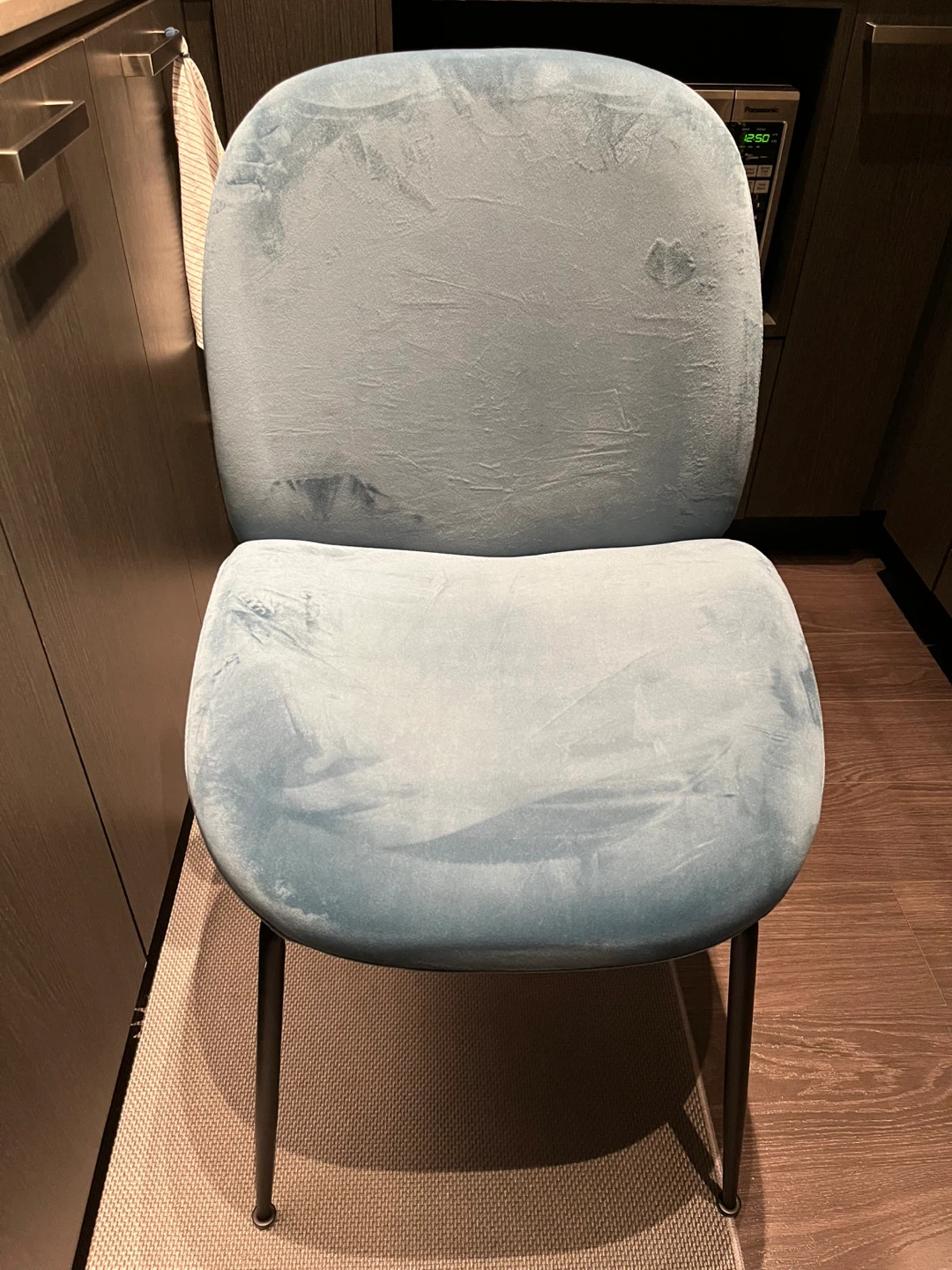 Structube Velvet Dining Chairs x4 - photo 2