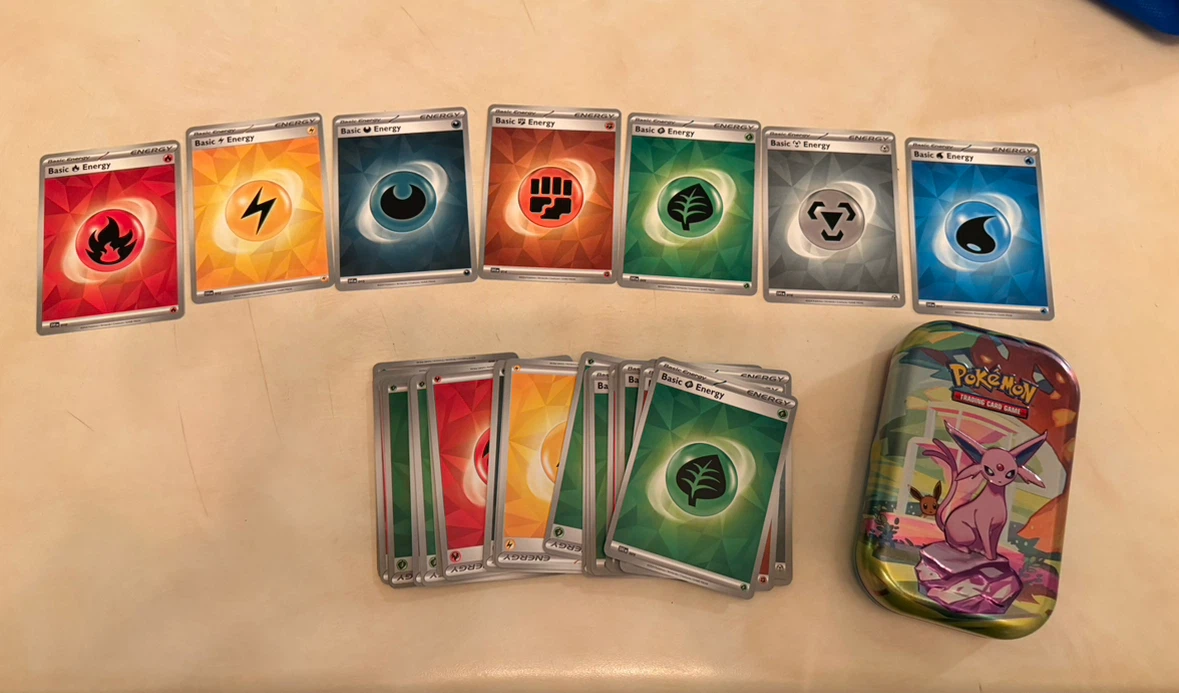Pokémon Energy Card Set with Collector Tin - photo 2